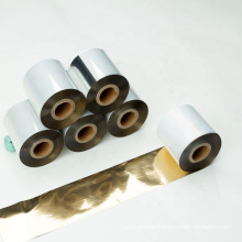 Hot sale  heat transfer Compatible shiny gold thermal transfer printer ribbon